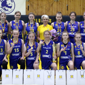 Plungės SRC merginų krepšinio komandos triumfas