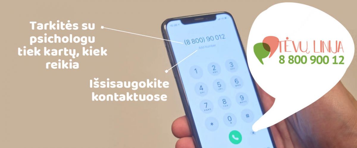 „Tėvų linija“: pasitarkite su psichologu tiek kartų, kiek reikia