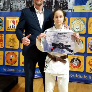 Lietuvos suaugusiųjų dziudo čempionate plungiškiai iškovojo keturis medalius