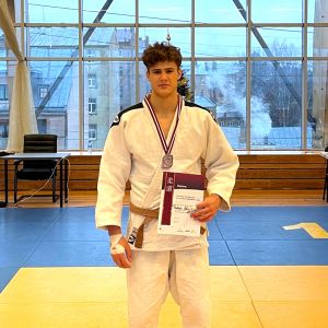 Latvijos atvirajame dziudo čempionate iškovotas bronzos medalis