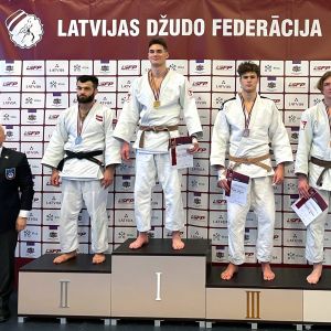 Latvijos atvirajame dziudo čempionate iškovotas bronzos medalis