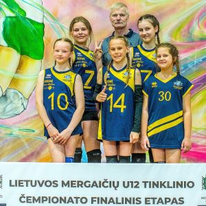 Lietuvos mergaičių U12 tinklinio čempionate užimta ketvirta vieta