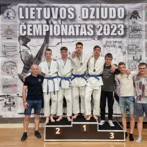Lietuvos U23 dziudo čempionate iškovoti medaliai