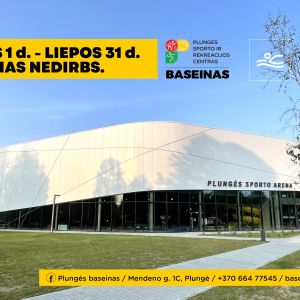 Liepos mėnesį Plungės baseinas nedirbs