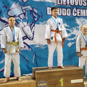 Mokinių dziudo čempionate iškovoti medaliai