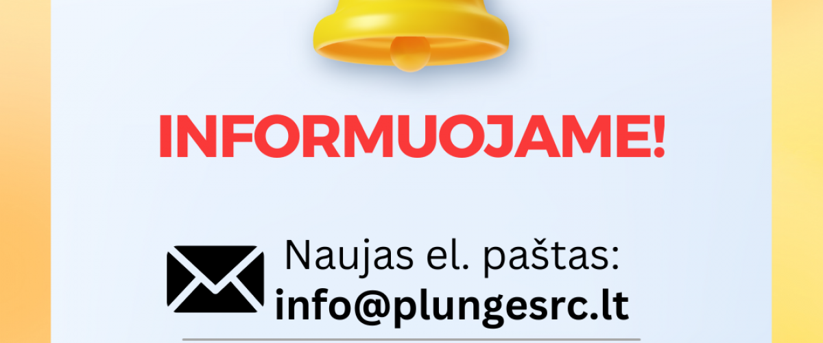 Dėmesio! Pasikeitė Plungės SRC el. paštas