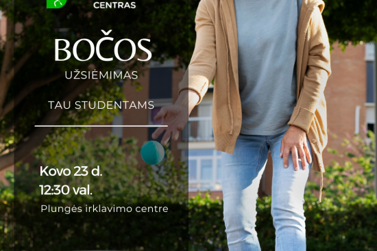 Bočos užsiėmimas TAU studentams