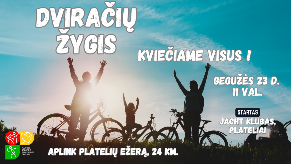 Dviračių žygis Plateliuose 