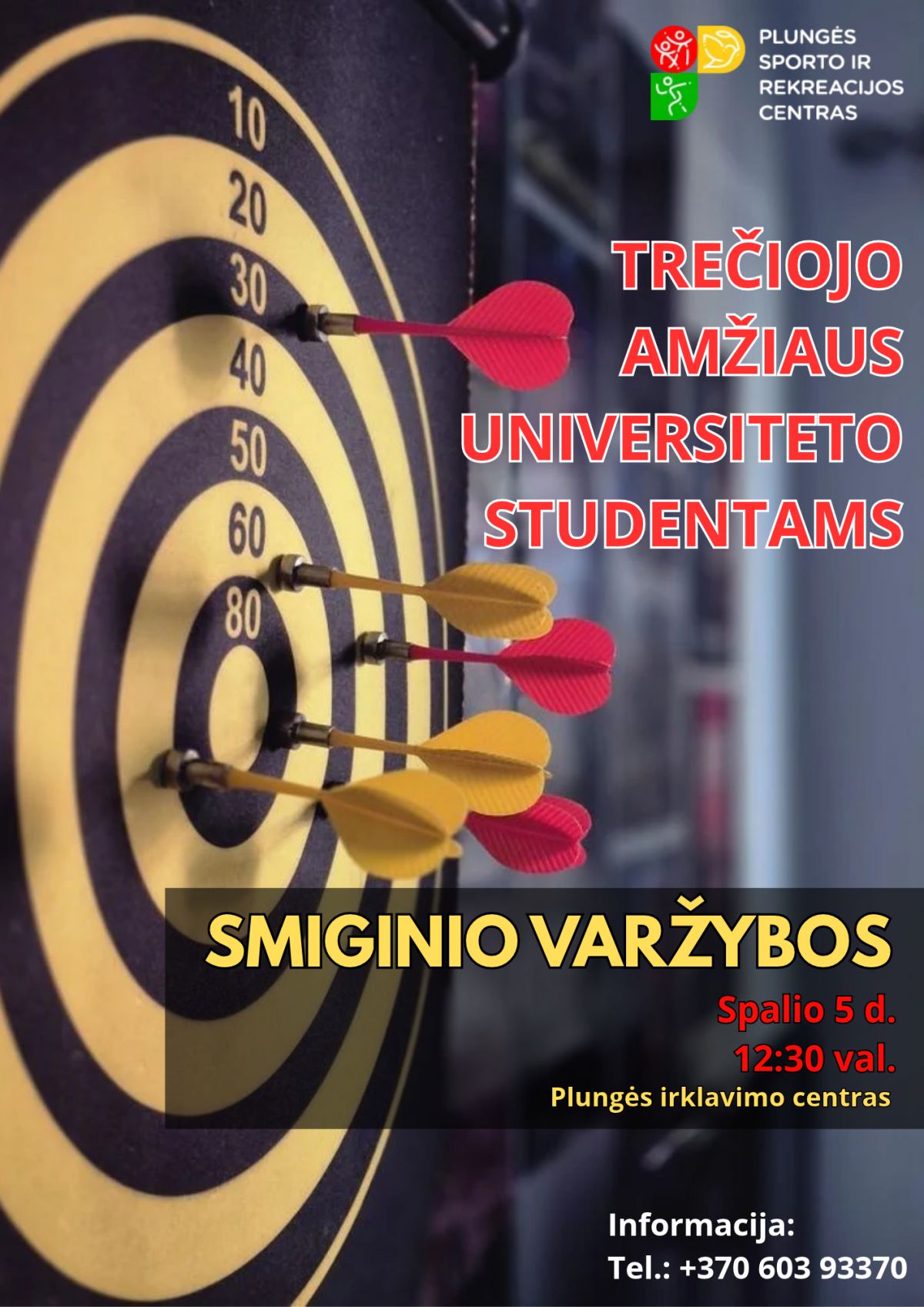 Trečiojo amžiaus universiteto bendruomenės smiginio varžybos
