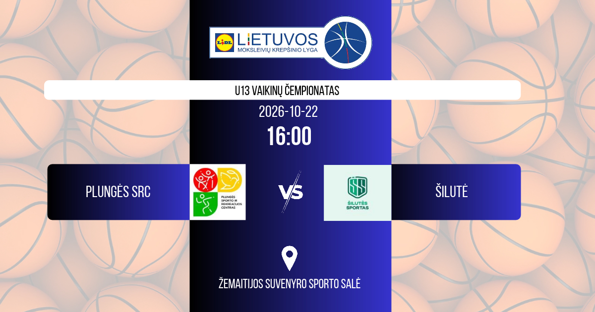 MKL U13 PLUNGĖS SRC - ŠILUTĖ